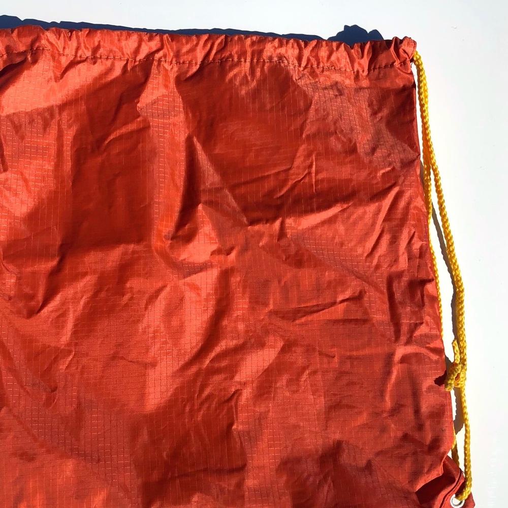 Draw String Backpack Orange And Yellow - Picture 8 of 14